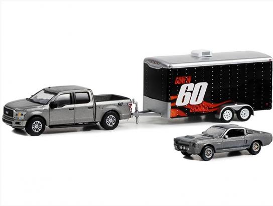 Greenlight 1/64 2020 Ford F-150 XL with 1967 Custom Ford Mustang Eleanor image