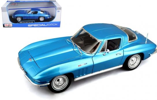 Maisto 1/18 Chevrolet Corvette SE 1965 Metallic Light Blue image