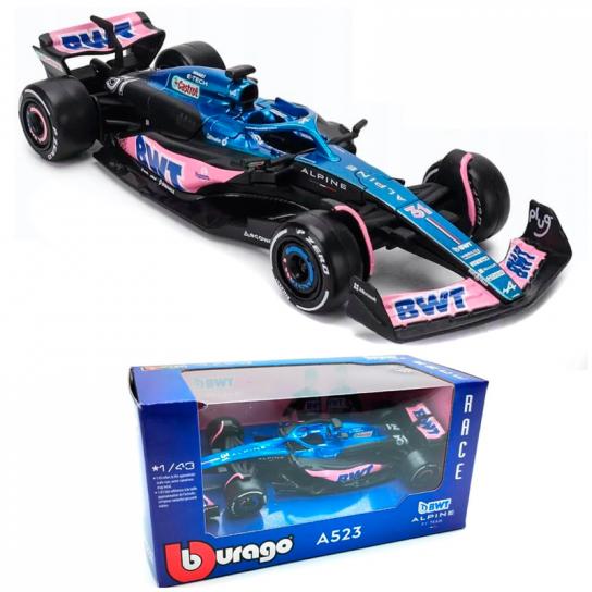 Bburago 1/43 BWT Alpine A523 F1 2023 #31 Esteban Ocon image