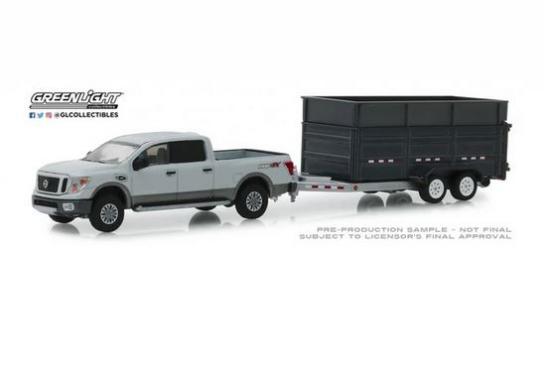 Greenlight 1/64 2018 Nissan Titan XD with Dump Trailer image