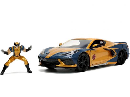 Jada 1/24 2020 Chevrolet Corvette Stingray C8 w/ Wolverine image