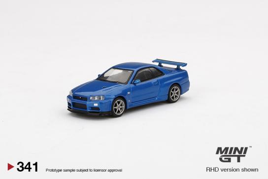 Mini GT 1/64 Nissan Skyline GT-R (R34) V-Spec II Bayside Blue image