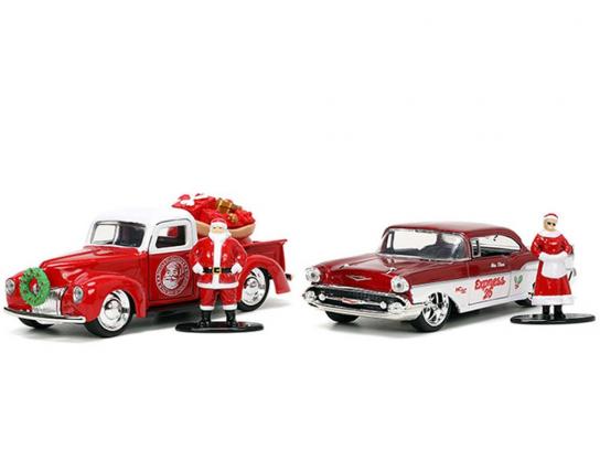 Jada 1/32 Santa & Mrs Claus Twin Pack image