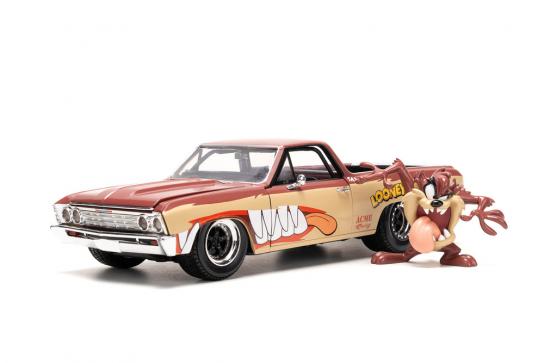 Jada 1/24 Chevrolet El Camino with Tasmanian Devil - Looney Tunes image