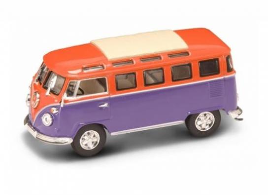 Road Signature 1/43 1962 Volkswagen Microbus - Orange/Purple image