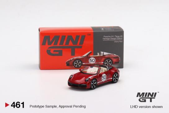 Mini GT 1/64 Porsche 911 Targa 4S Heritage Design Edition Cherry Red image