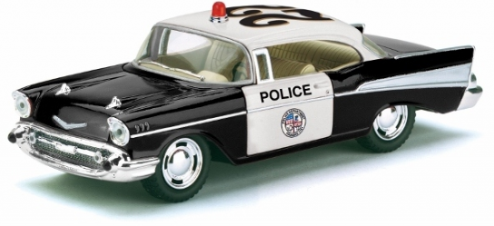 Kintoy 1/40 1957 Chevrolet Bel Air Police Black/White image