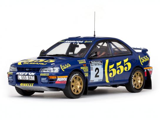  SunStar 1/18 Subaru Impreza 555 #2 Winner Rally of NZ 1994 image