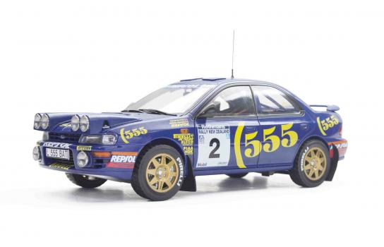  SunStar 1/18 Subaru Impreza 555 #2 Winner Rally of NZ 1994 image