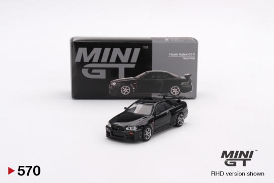 Mini GT 1/64 Nissan Skyline GT-R (R34) V-Spec Black Pearl image