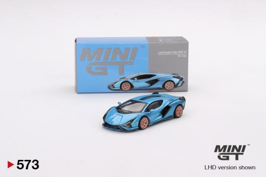 Mini GT 1/64 Lamborghini Sián FKP 37 Blu Aegir image