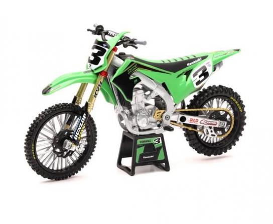 New Ray 1/12 Kawasaki Factory Race Team Bike 2019 (Eli Tomac) image