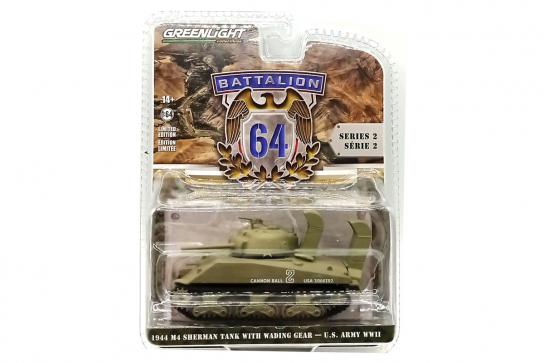 Greenlight 1/64 1944 M4 Sherman Tank with Wading Gear image