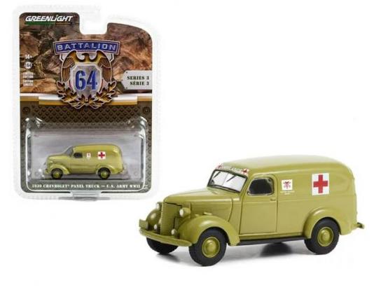 Greenlight 1/64 1939 Chevrolet Panel Van - Ambulance image