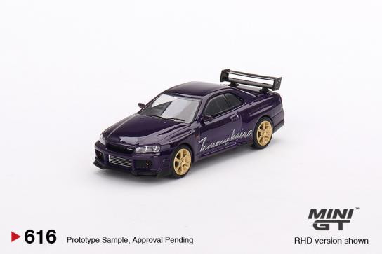 Mini GT 1/64 Nissan Skyline GT-R (R34) Tommykaira R-z Midnight Purple image