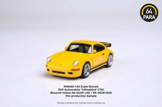 Paragon 1/64 Porsche RUF CTR Yellowbird 1987 Yellow image