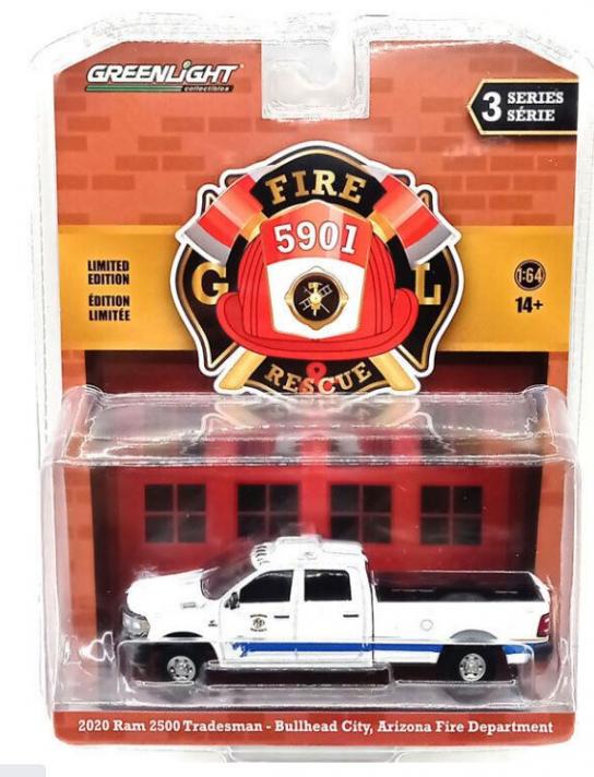 Greenlight 1/64 2020 RAM 2500 Tradesman - Bullhead City Fire image