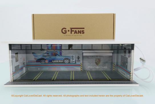 G-Fans 1/64 Porsche Showroom with LED Lights image