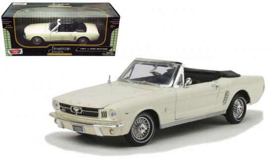 Motormax 1/18 Ford Mustang Convertible 1964 - White image