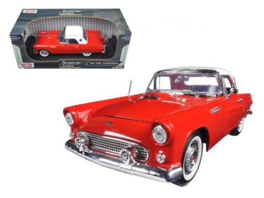 Motormax 1/18 1956 Ford Thunderbird Hard Top - Red image