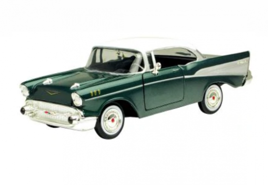 Motormax 1/24 1957 Chev Bel Air - Green/White image