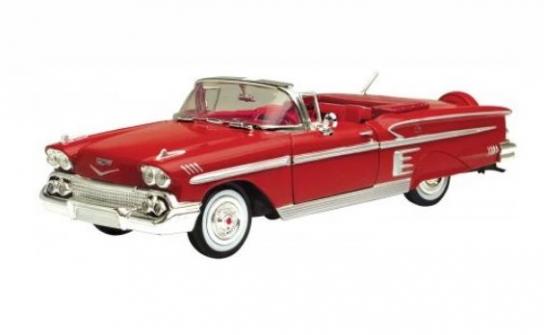 Motormax 1/24 1958 Chevrolet Impala Convertible - Red image