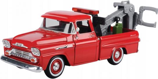 Motormax 1/24 Chevy Apache 1958 Fleetside Pickup Tow Truck **DAMAGED BOX** image