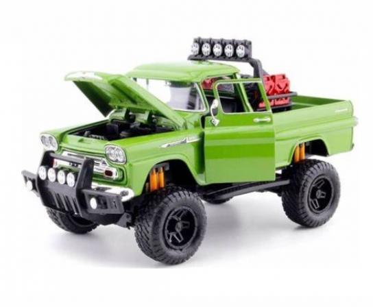 Motormax 1/24 Chevy Apache Fleetside Pickup 1958 Offroad image