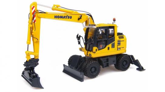 Universal Hobbies 1/50 Komatsu PW148-10 Wheeled Excavator image