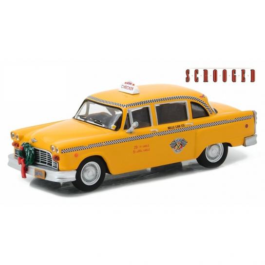 Greenlight 1/43 1978 Checker Cab Yellow - Scrooged image