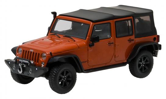 Greenlight 1/43 2014 Jeep Wrangler with Snorkel Copper image