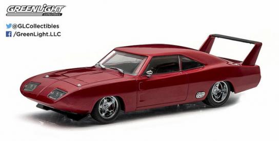 Greenlight 1/43 1969 Dodge Charger Daytona Maroon image