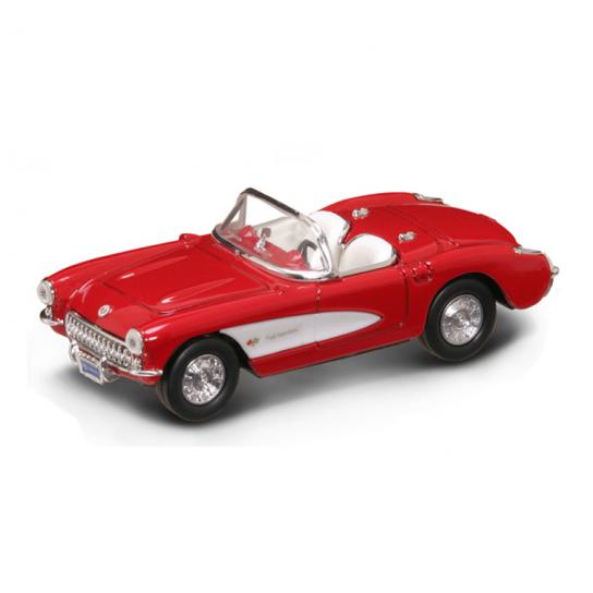 Road Signature 1/43 1957 Chevrolet Corvette Red/White Stripe image