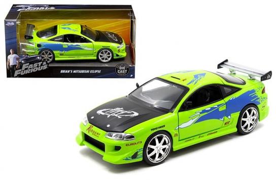 Jada 1/24 Brian'S Mitsi Eclipse Green Fast & Furious image