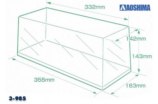 Aoshima Display Case W330 image