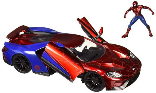 Jada 1/24 '17 Ford GT with Spiderman Figure image