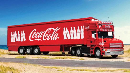 Corgi 1/50 Scania 'Coca-Cola' Classic Truck image