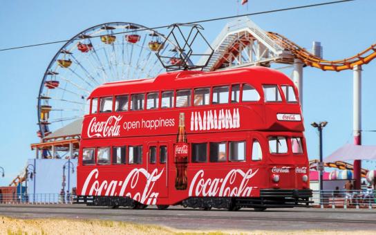 Corgi 1/76 Coca-Cola Double Decker Tram - Open Happiness image