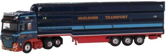 Oxford 1/76 DAF XF Euro 6 & Livestock Trailer - Skeldons image