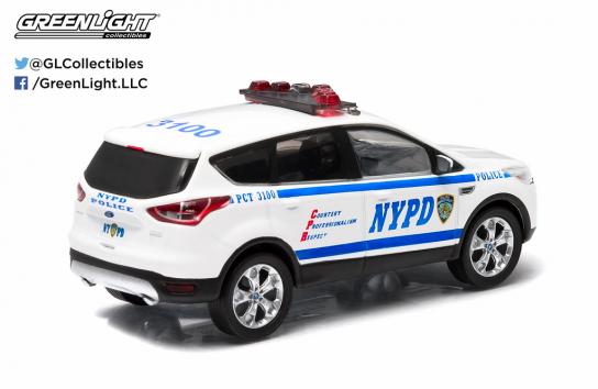 Greenlight 1/43 2014 Ford Escape (NYPD) White image