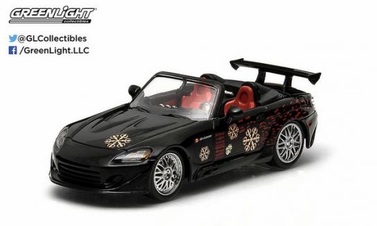 Greenlight 1/43 2000 Honda S2000 The Fast and the Furious Black image