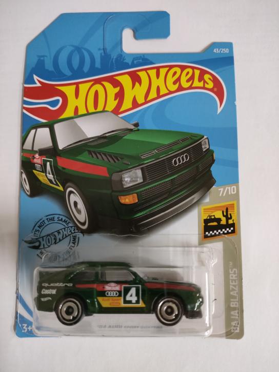 Hot wheels 84 audi sport shop quattro green