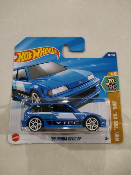 Hot Wheels '90 Honda Civic EF V-TEC (short card) image