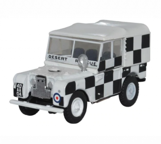 Oxford 1/76 Land Rover Series 1 80" Canvas - RAC Tripoli image