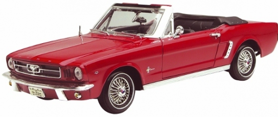 Motormax 1/18 1964 Ford Mustang Convertible Red image