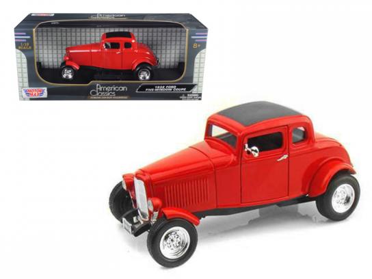 Motormax  1/18 1932 Ford Five Window Coupe Red  image