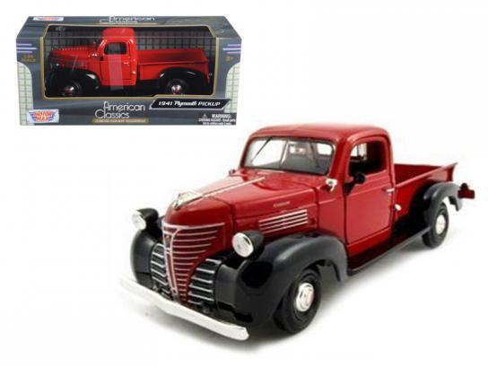 Motormax  1/24 1941 Plymouth Pick Up Truck - Red  image