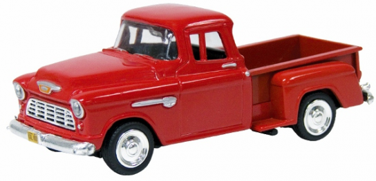 Motormax  1/43 1955 Chevrolet 5100 Stepside - Metallic Red  image