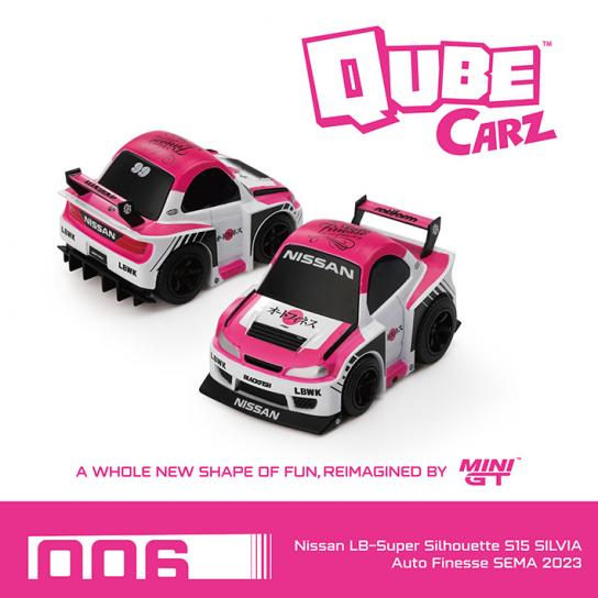 Mini GT Nissan LB-Super Silhouette S15 SILVIA Auto Finesse SEMA 2023 QubeCarz image