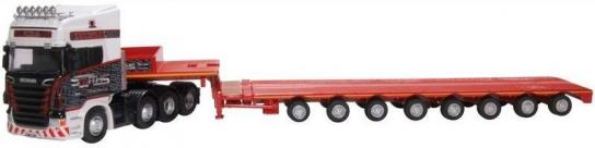 Oxford 1/76 Scania Topline Nooteboom Low Loader - Smiths image